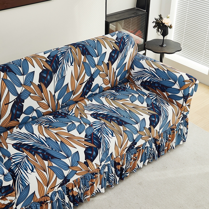 91家纺网 家纺一手货源 找家纺 共鸣沙发套 2024新款牛奶丝系列沙发套（裙摆款） 静叶