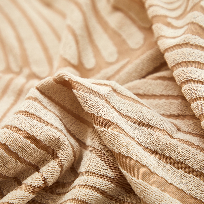 91家纺网 家纺一手货源 找家纺 共鸣沙发套 2024新款臻品提花系列懒人沙发套（枫纹花系） 枫纹驼色