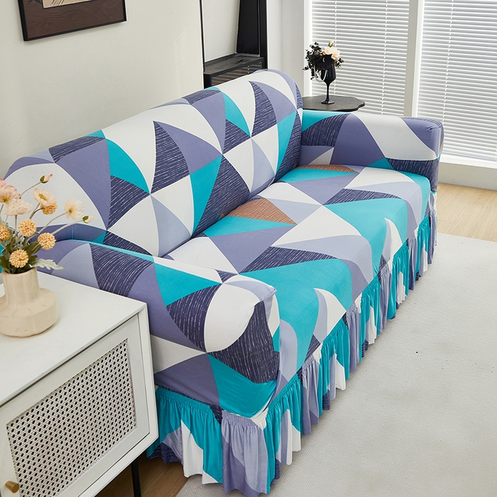 91家纺网 家纺一手货源 找家纺 共鸣沙发套 2024新款牛奶丝系列沙发套（裙摆款） 北欧记忆