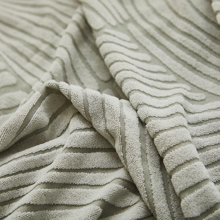 91家纺网 家纺一手货源 找家纺 共鸣沙发套 2024新款臻品提花系列懒人沙发套（枫纹花系） 枫纹灰绿