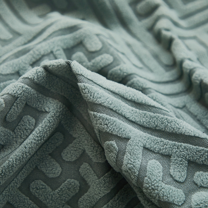 91家纺网 家纺一手货源 找家纺 共鸣沙发套 2024新款拉绒提花系列懒人沙发套 拉绒墨绿