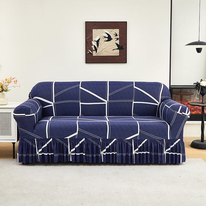 91家纺网 家纺一手货源 找家纺 共鸣沙发套 2024新款牛奶丝系列沙发套（裙摆款） 罗马空间