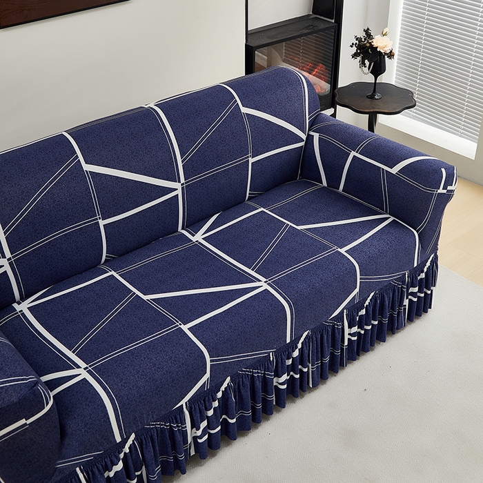 91家纺网 家纺一手货源 找家纺 共鸣沙发套 2024新款牛奶丝系列沙发套（裙摆款） 罗马空间