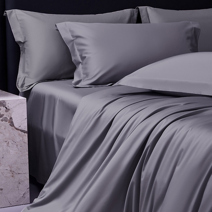 轩和家居  2024新款70S长绒棉四件套 东来紫