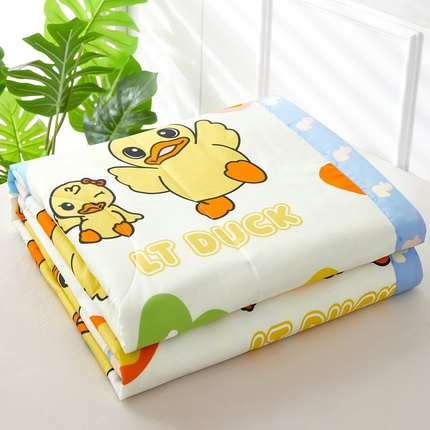 91家纺网 家纺一手货源 找家纺 总 黛妮雅2025卡通小黄鸭正版授权全棉夏凉被(提供买家秀）