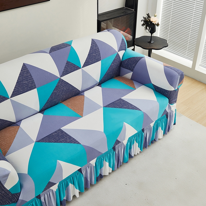 91家纺网 家纺一手货源 找家纺 共鸣沙发套 2024新款牛奶丝系列沙发套（裙摆款） 北欧记忆