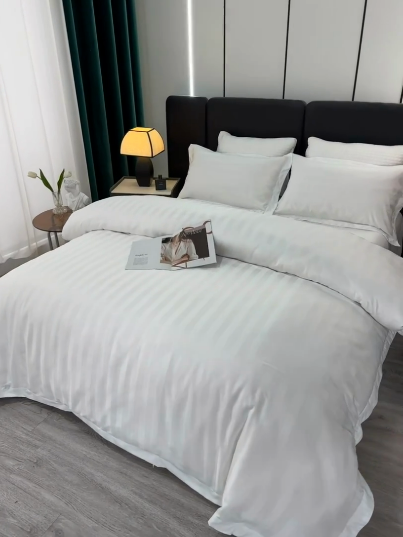 91家纺网 家纺一手货源 找家纺 （总）中乾酒店布草工厂店 2024新款加厚磨毛120克涤纶面料酒店舒适四件套