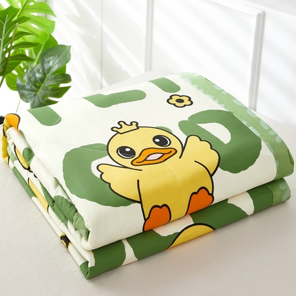 91家纺网 家纺一手货源 找家纺 总 黛妮雅2025卡通小黄鸭正版授权全棉夏凉被(提供买家秀）