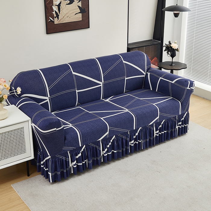 91家纺网 家纺一手货源 找家纺 共鸣沙发套 2024新款牛奶丝系列沙发套（裙摆款） 罗马空间