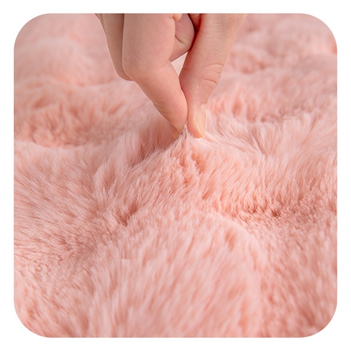 91家纺网 家纺一手货源 找家纺 （总）芙宁娜 2024新款兔毛绒冬季保暖坐垫办公室久坐椅垫家用餐椅垫沙发垫车载坐垫