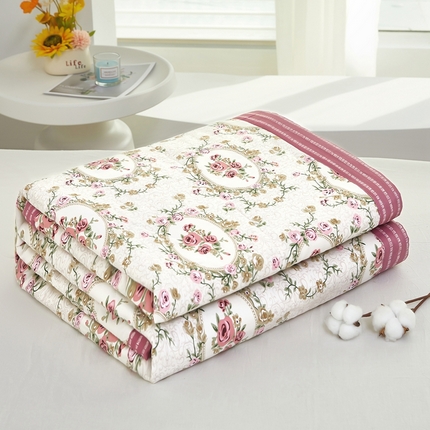 91家纺网 家纺一手货源 找家纺 （总）黛妮雅2025新款里外全棉100%新疆棉花被夏被四件套