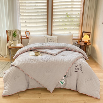 91家纺网 家纺一手货源 找家纺 （总）（买家秀 爆款不断货）A类母婴级无染针织大豆被子春秋冬被大豆纤维被子被芯华夫格大豆被子大豆提花子母被
