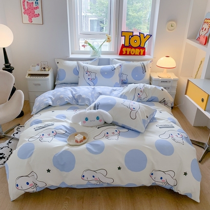 （总）玉元坊 2025年新款三丽鸥系列全棉纯棉简约基础款四件套三件套--大耳狗简约款式