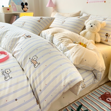 91家纺网 家纺一手货源 找家纺 （总）曼之夏 2024新款全棉印花四件套