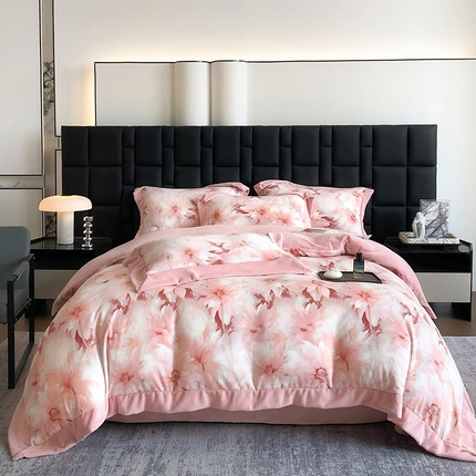 91家纺网 家纺一手货源 找家纺 （总）若未家居 LOVEWE HOUSE 2025新款260克全消光牛奶绒数码活性印染四件套