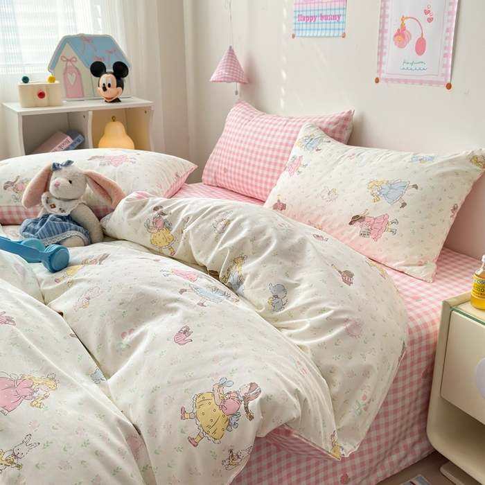 91家纺网 家纺一手货源 找家纺 （总）曼之夏 2024新款全棉印花四件套