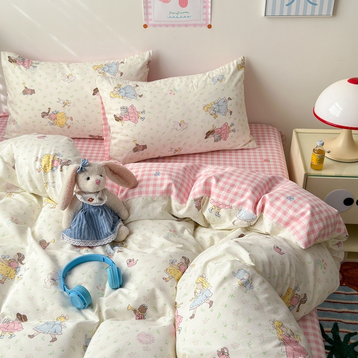 91家纺网 家纺一手货源 找家纺 （总）曼之夏 2024新款全棉印花四件套