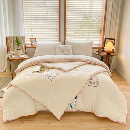 91家纺网 家纺一手货源 找家纺 （总）（买家秀 爆款不断货）A类母婴级无染针织大豆被子春秋冬被大豆纤维被子被芯华夫格大豆被子大豆提花子母被