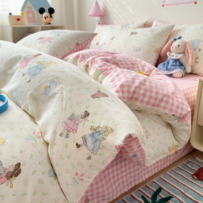 91家纺网 家纺一手货源 找家纺 （总）曼之夏 2024新款全棉印花四件套