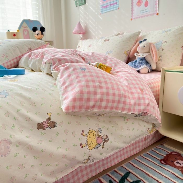 91家纺网 家纺一手货源 找家纺 （总）曼之夏 2024新款全棉印花四件套