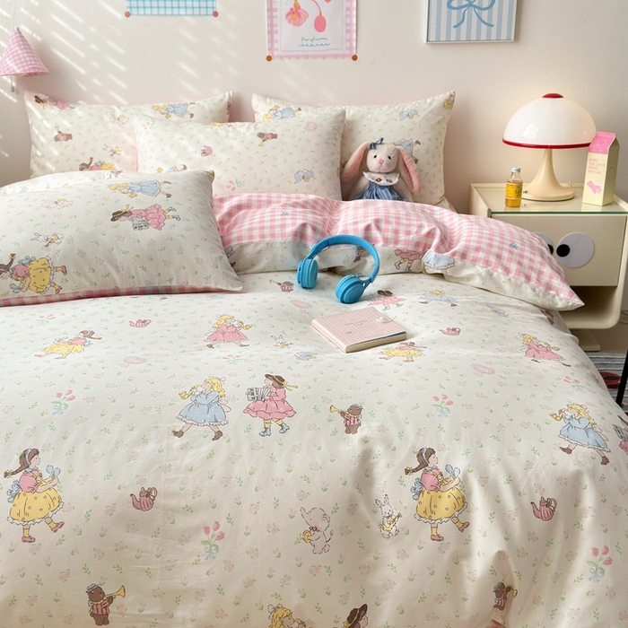 91家纺网 家纺一手货源 找家纺 （总）曼之夏 2024新款全棉印花四件套