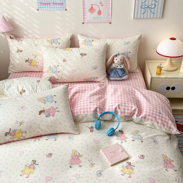 91家纺网 家纺一手货源 找家纺 （总）曼之夏 2024新款全棉印花四件套