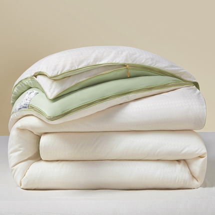 91家纺网 家纺一手货源 找家纺 （总）（买家秀爆款不断货）A类母婴级无染针织双拼纯色大豆被子春秋冬被大豆纤维被子被芯大豆被子大豆提花子母被