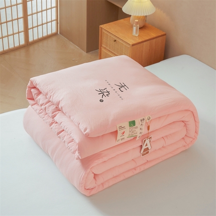 （买家秀 不断货）A类母婴级本白华夫格无染大豆被子针织大豆被子春秋被秋冬被大豆纤维被子被芯原棉大豆被 展示图3