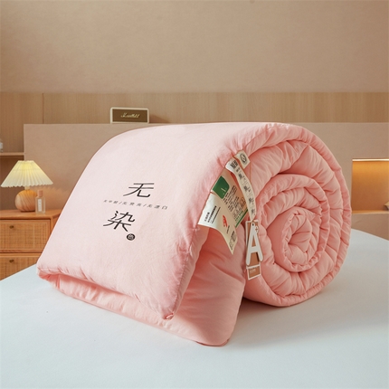 91家纺网 家纺一手货源 找家纺 （买家秀 不断货）A类母婴级本白华夫格无染大豆被子针织大豆被子春秋被秋冬被大豆纤维被子被芯原棉大豆被 展示图4