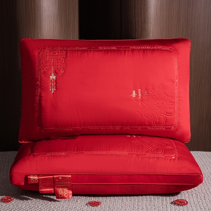 91家纺网 家纺一手货源 找家纺 （总）珠帘双喜枕