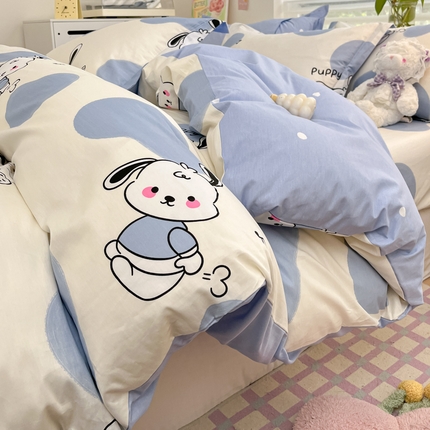 91家纺网 家纺一手货源 找家纺 （总）（优质买家秀热卖不断货）A类母婴级卡通花卉儿童纯棉全棉被套三件套全棉纯棉被套三件套纯棉全棉被套四件套