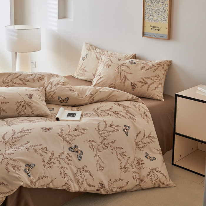 91家纺网 家纺一手货源 找家纺 （优质买家秀 热卖不断货）A类母婴级纯棉全棉磨毛四件套全棉纯棉全棉磨毛四件套百分百纯棉全棉磨毛四件套 沐梦