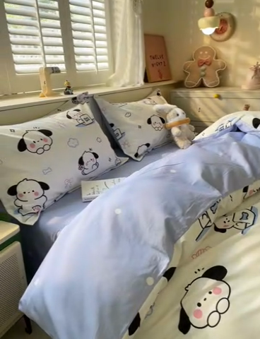 91家纺网 家纺一手货源 找家纺 A类母婴级卡通花卉儿童纯棉全棉四件套全棉纯棉全棉四件套百分百纯棉全棉四件套 超越梦想