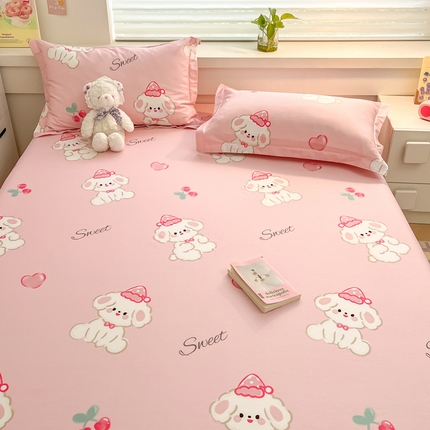 91家纺网 家纺一手货源 找家纺 （总）A类母婴级卡通花卉儿童纯棉全棉床单纯棉全棉床笠全棉纯棉床单全棉纯棉床笠三件套