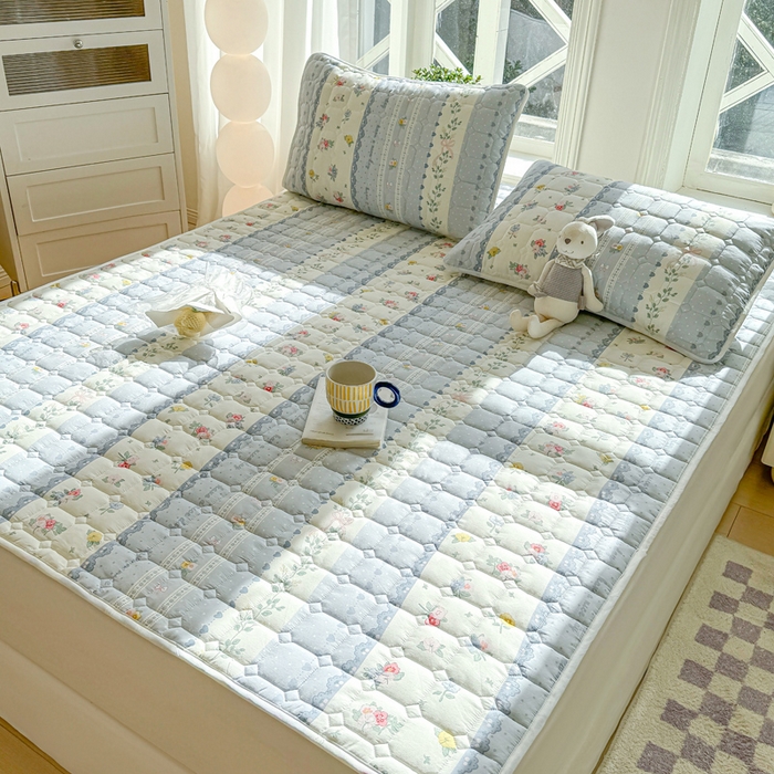 91家纺网 家纺一手货源 找家纺 萌飞 2024新款全棉棉花床垫 安暖入夏