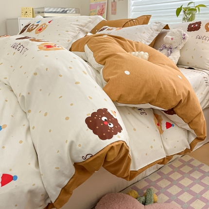 91家纺网 家纺一手货源 找家纺 （总）（优质买家秀热卖不断货）A类母婴级卡通花卉儿童纯棉全棉被套三件套全棉纯棉被套三件套纯棉全棉被套四件套