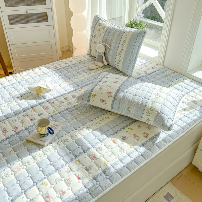 91家纺网 家纺一手货源 找家纺 萌飞 2024新款全棉棉花床垫 安暖入夏