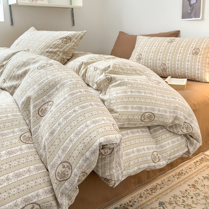 91家纺网 家纺一手货源 找家纺 （总）（优质买家秀 热卖不断货）A类母婴级卡通花卉儿童100纯棉全棉四件套全棉纯棉全棉四件套纯棉全棉双层纱