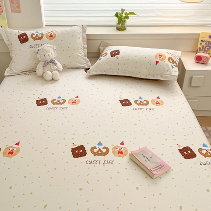 91家纺网 家纺一手货源 找家纺 （总）A类母婴级卡通花卉儿童纯棉全棉床单纯棉全棉床笠全棉纯棉床单全棉纯棉床笠三件套