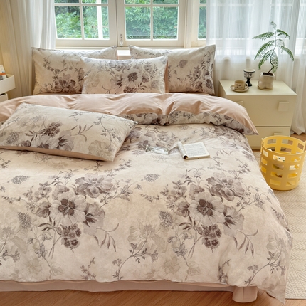 91家纺网 家纺一手货源 找家纺 （总）（优质买家秀 热卖不断货）A类母婴级纯棉全棉磨毛四件套全棉纯棉全棉磨毛四件套百分百纯棉全棉磨毛四件套