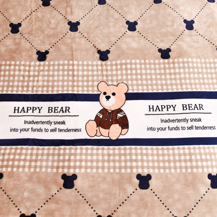 91家纺网 家纺一手货源 找家纺 （买家秀 爆款不断货）A类母婴级双层蕾丝花边床裙床盖三件套牛奶绒床盖三件套萱花绒床护垫牛奶绒床褥卡通 花边-宝贝熊