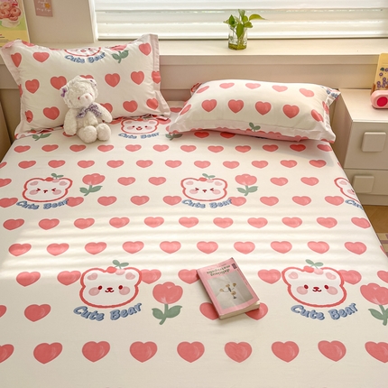 91家纺网 家纺一手货源 找家纺 （总）A类母婴级卡通花卉儿童纯棉全棉床单纯棉全棉床笠全棉纯棉床单全棉纯棉床笠三件套
