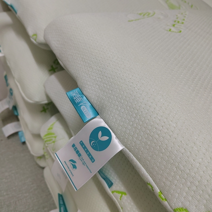 91家纺网 家纺一手货源 找家纺 （总）芯丝路枕业 2024新款提花针织空气层零压力深睡眠护颈枕