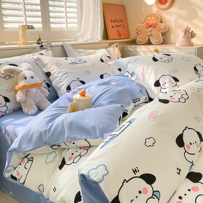 91家纺网 家纺一手货源 找家纺 A类母婴级卡通花卉儿童纯棉全棉四件套全棉纯棉全棉四件套百分百纯棉全棉四件套 超越梦想