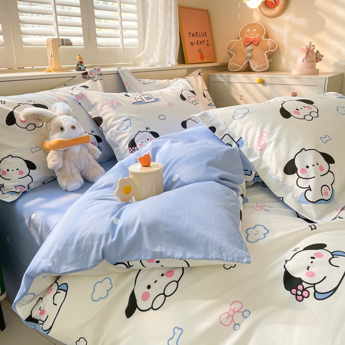 91家纺网 家纺一手货源 找家纺 A类母婴级卡通花卉儿童纯棉全棉四件套全棉纯棉全棉四件套百分百纯棉全棉四件套 超越梦想