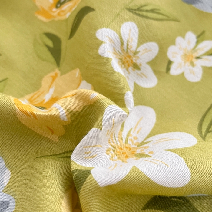 91家纺网 家纺一手货源 找家纺 A类母婴级卡通花卉儿童纯棉全棉床单纯棉全棉床笠全棉纯棉床单全棉纯棉床笠三件套 绿意