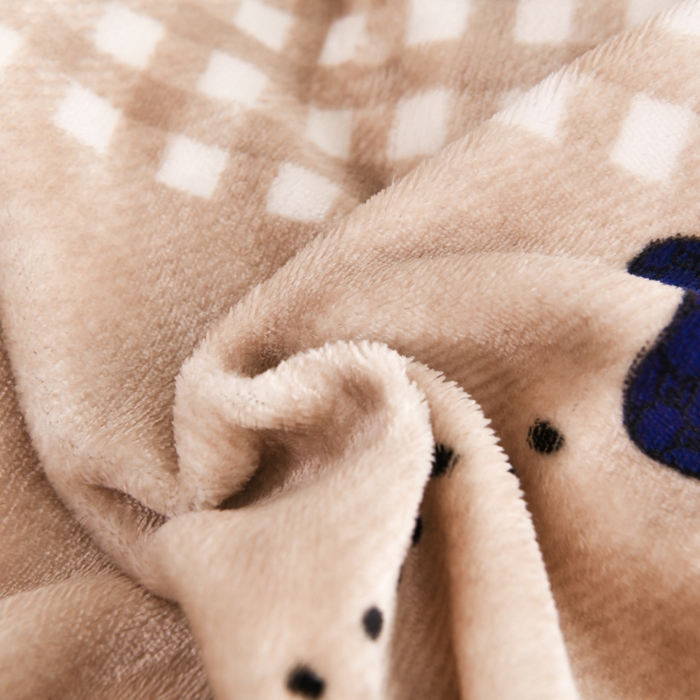 91家纺网 家纺一手货源 找家纺 （买家秀 爆款不断货）A类母婴级双层蕾丝花边床裙床盖三件套牛奶绒床盖三件套萱花绒床护垫牛奶绒床褥卡通 花边-宝贝熊