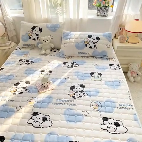 91家纺网 家纺一手货源 找家纺 萌飞 2024新款全棉棉花床垫 班尼狗