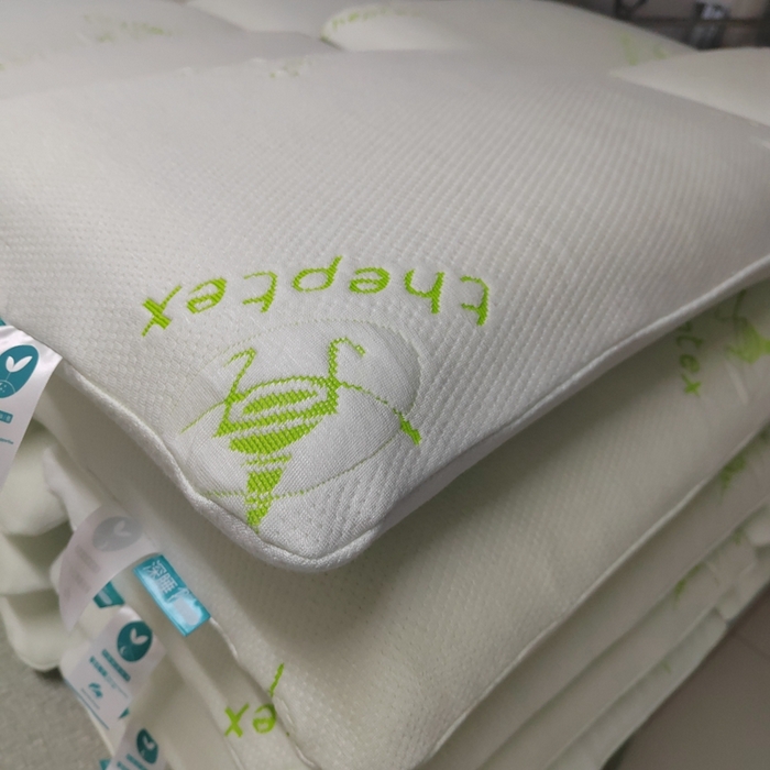 91家纺网 家纺一手货源 找家纺 （总）芯丝路枕业 2024新款提花针织空气层零压力深睡眠护颈枕