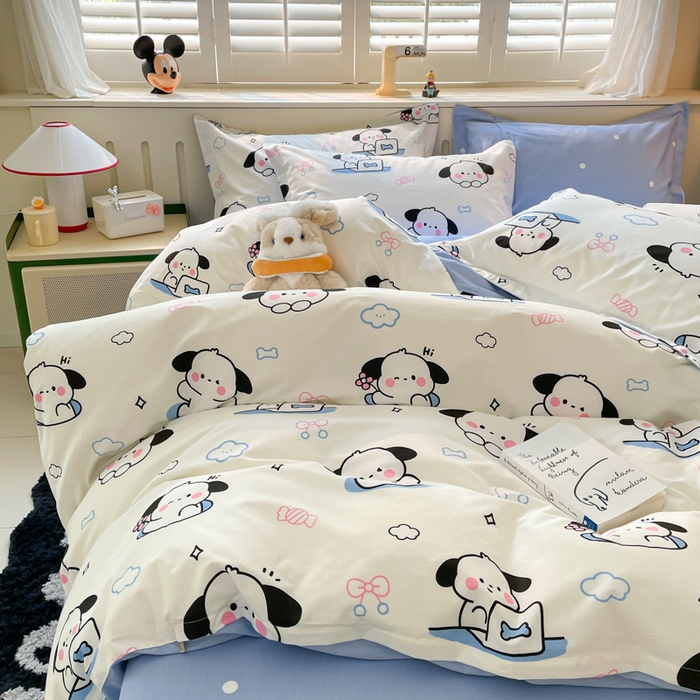 91家纺网 家纺一手货源 找家纺 A类母婴级卡通花卉儿童纯棉全棉四件套全棉纯棉全棉四件套百分百纯棉全棉四件套 超越梦想